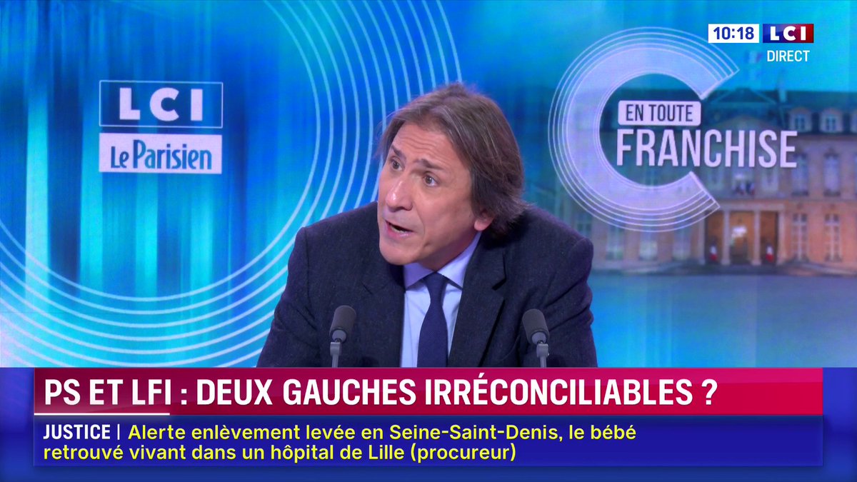 LFI et le PS : deux gauches irréconciliables ? 🗣️ "Il vaut mieux prendre le risque de perdre une élection que de perdre son âme", affirme le député socialiste Jérôme Guedj ▶️ En toute franchise avec Julien ARNAUD