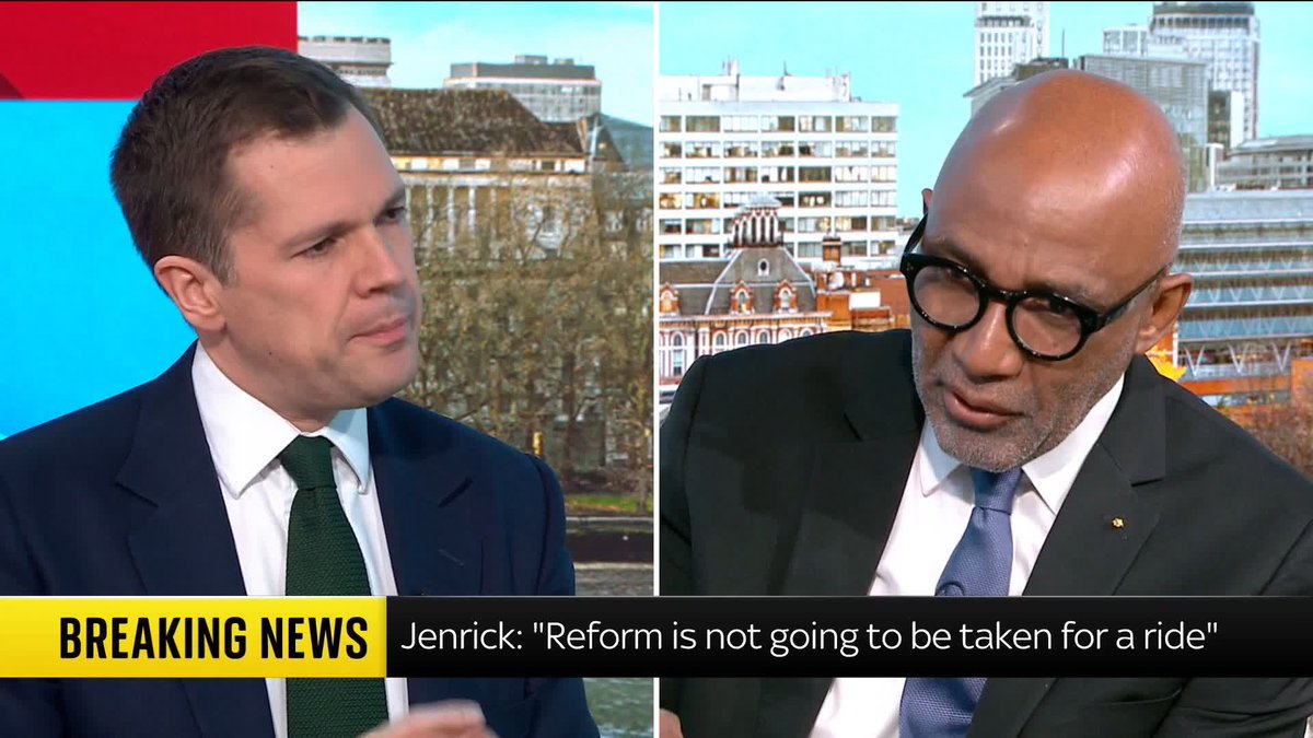 "[The] country is going bankrupt, and we've got to be responsible." Speaking about the Reform's approach to tax, Jenrick confirms that the party will reimpose the two-child benefit limit – despite it previously being policy to scrap it for some families. #TrevorPhillips