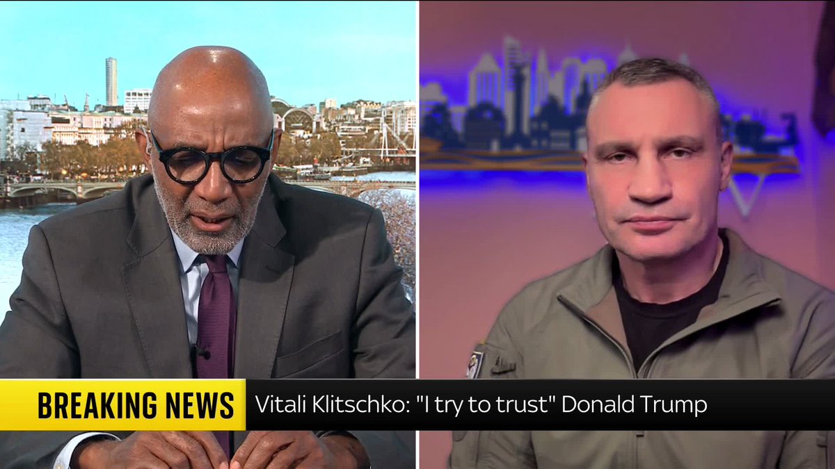 Kyiv mayor Vitali Klitschko tells Trevor Phillips he stands by his country's decision to boycott the Winter Paralympics opening ceremony, after Russian and Belarusian athletes were allowed to participate under their national flags. 📺 Sky 501