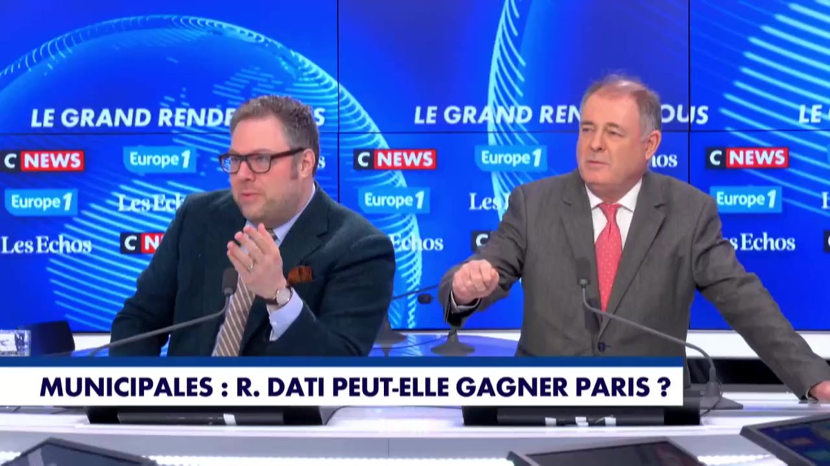 Paris : "J'espère que P-Y. Bournazel se rangera derrière la candidate la mieux placée pour gagner, Rachida Dati" déclare Aurore Bergé #LeGrandRDV #Europe1