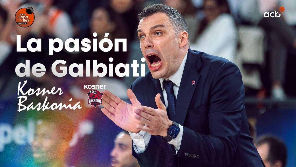 ❤️ No hay mejor REFLEJO de lo que sintió el baskonismo ayer desde su llegada al Roig Arena... que PAOLO GALBIATI. El entrenador de Kosner Baskonia es PURA PASIÓN, y esa pasión se respiró en semifinales de principio a fin. ¿Es posible no emocionarse? #CopaACB