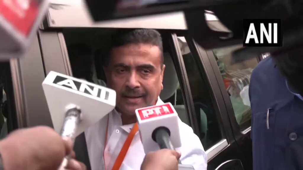 #WATCH | Kolkata, West Bengal | State Assembly LoP Suvendu Adhikari says, "Kashmir STF arrested Javed Munshi two years ago, one was arrested by Assam STF from Murshidabad. TMC has made Bengal a hub of militants, it has to be uprooted. All nationalist people will uproot it."