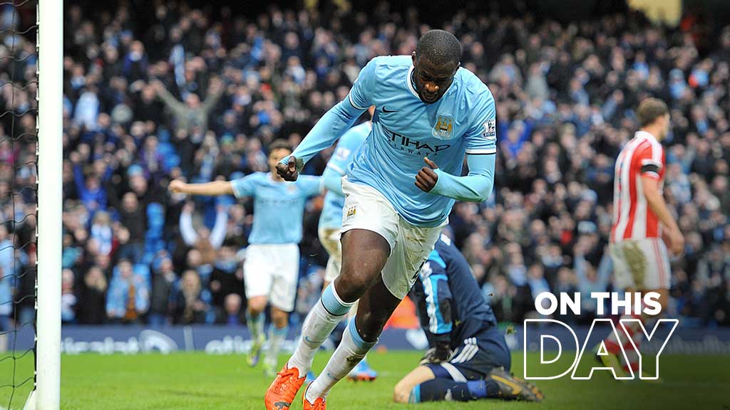 #OnThisDay: #ManCity 1-0 Stoke [2014] ⚽️ [70'] Yaya Touré