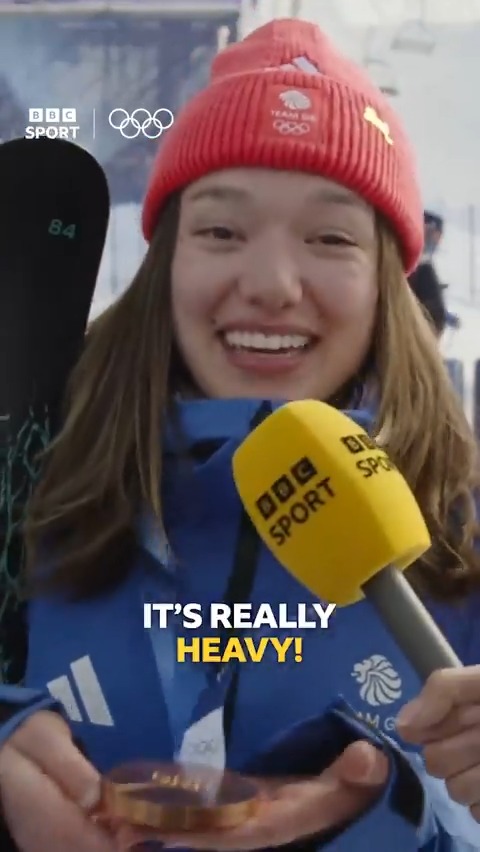 Zoe Atkin is enjoying every minute being an Olympic bronze medallist!!! 🥉❄️