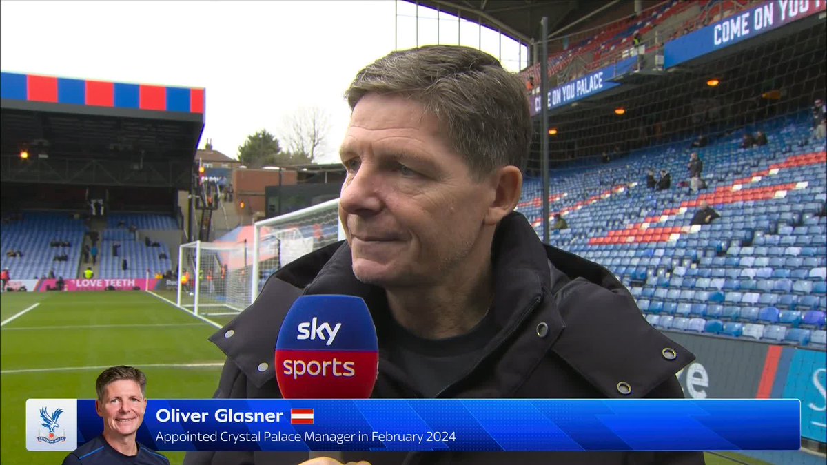 "To be honest I blame myself a little bit for this" Oliver Glasner discusses the noise around Crystal Palace 🗣️