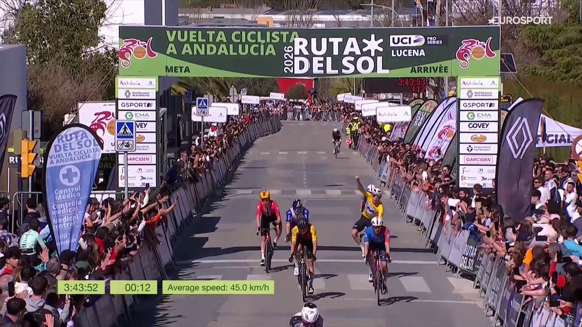 ๐๐๐๐๐๐๐ ๐๐๐๐๐ ๐ซก๐ Ivรกn Romeo Abad defiende su renta ante Leknessund y se hace con la victoria en la general de la Vuelta a Andalucรญa 2026. Tom Pidcock, ganador de etapa en Lucena. ๐ดโโ๏ธ Lo has visto en Eurosport.es y HBO Max Espaรฑa ๐. #72RdS