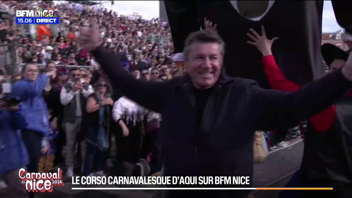 Christian Estrosi fait une apparition surprise lors du corso carnavalesque de Nice