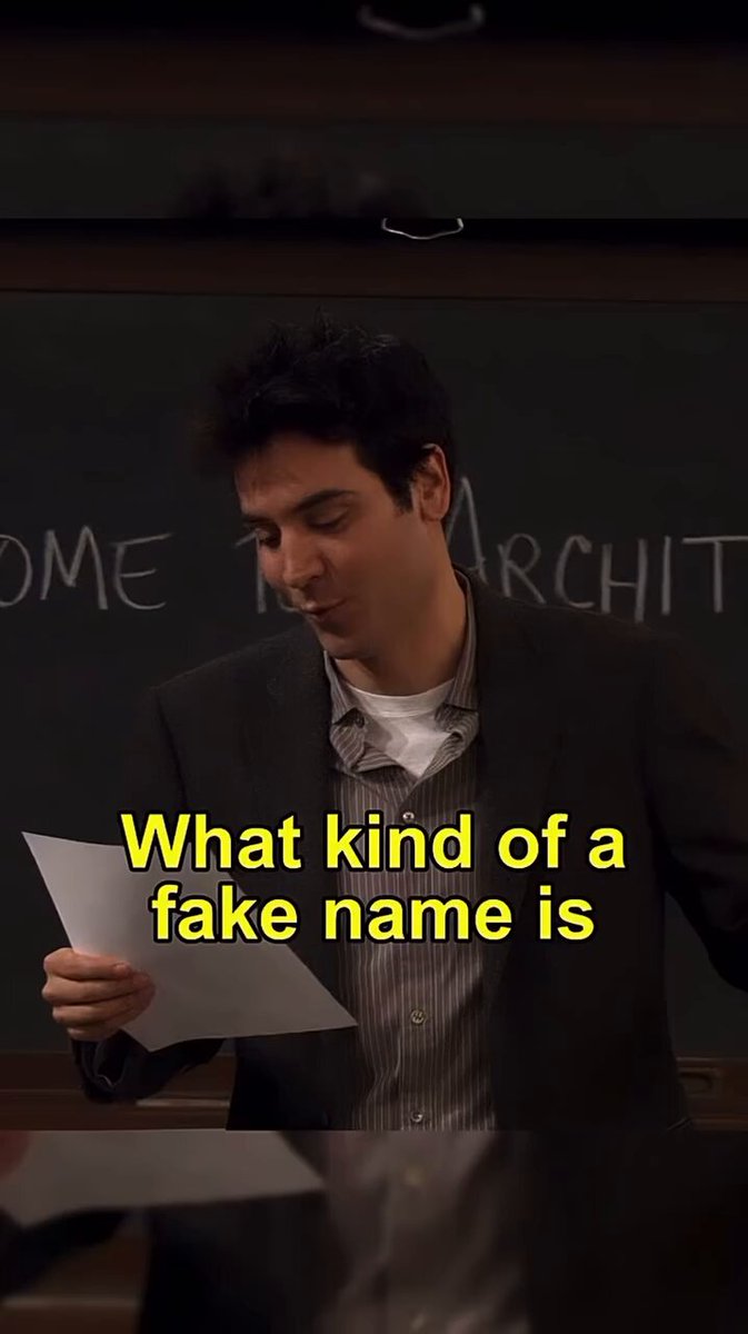 What kind of fake name 😂
