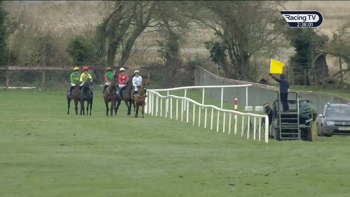 It was a slow start to the juvenile hurdle at Naas Racecourse 😮