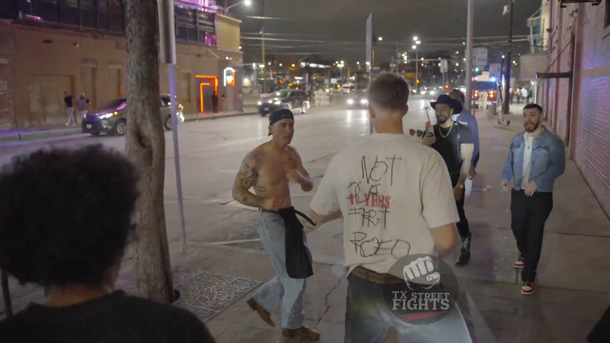 Weird fight 6th Street Austin TX 2-21-2026
