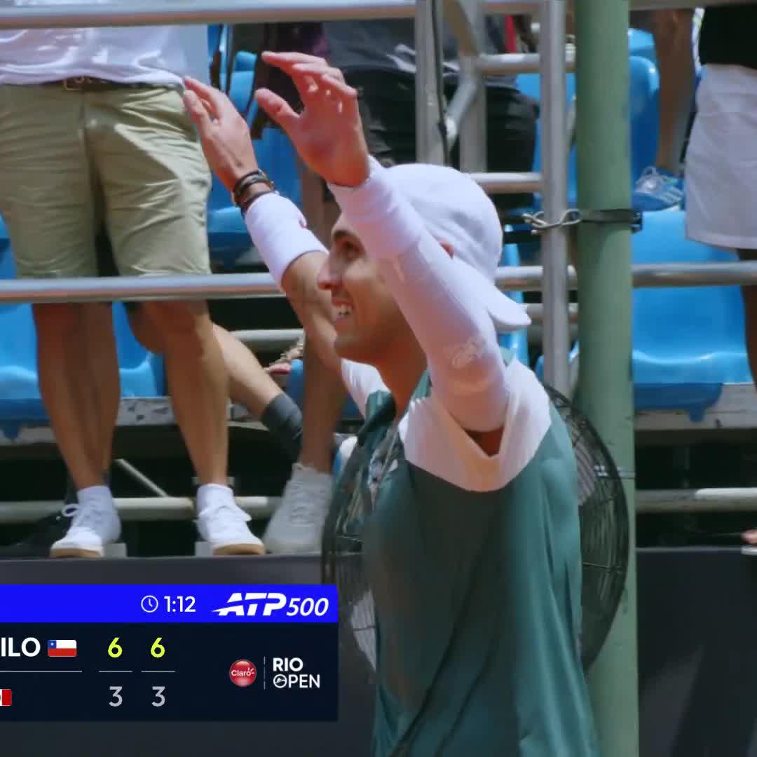 Into the biggest final of his career 🙌 Alejandro Tabilo ends Buse’s dream run in Rio 6-3 6-3 and will face the winner of Etcheverry-Kopriva later today! Rio Open