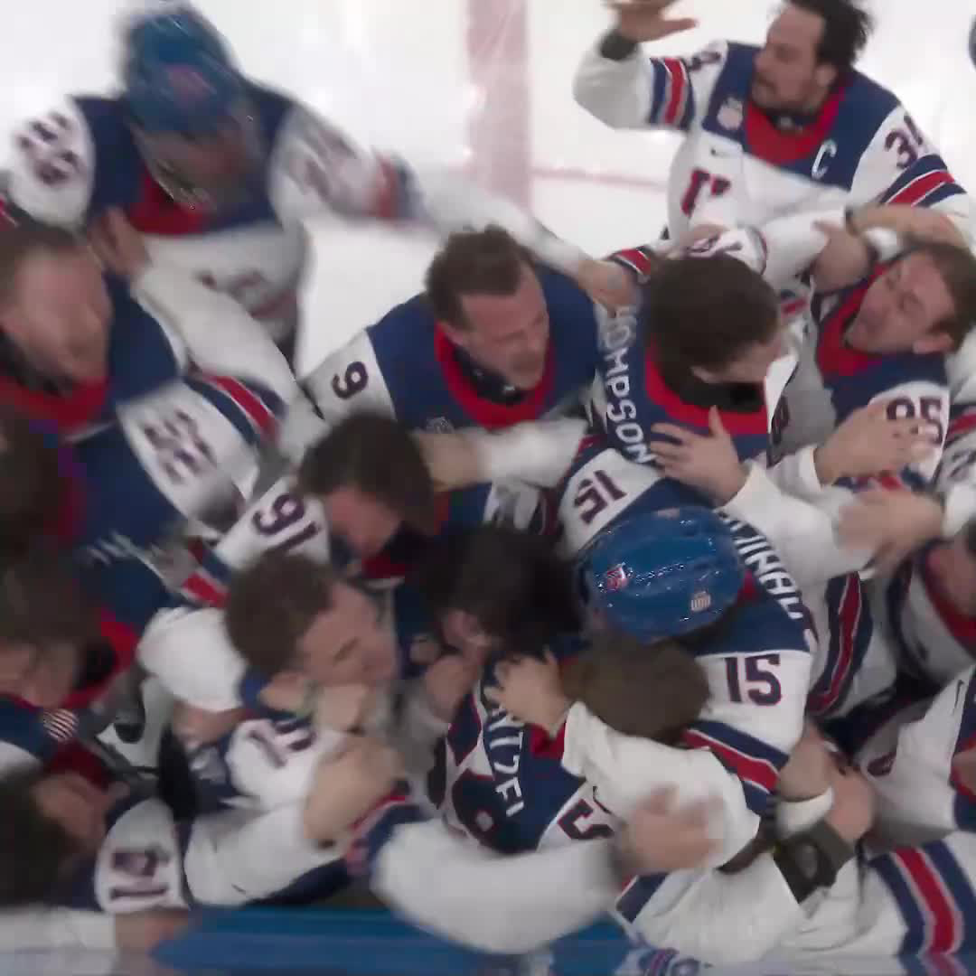 JACK HUGHES DELIVERS AMERICA'S GOLDEN MOMENT IN OVERTIME.