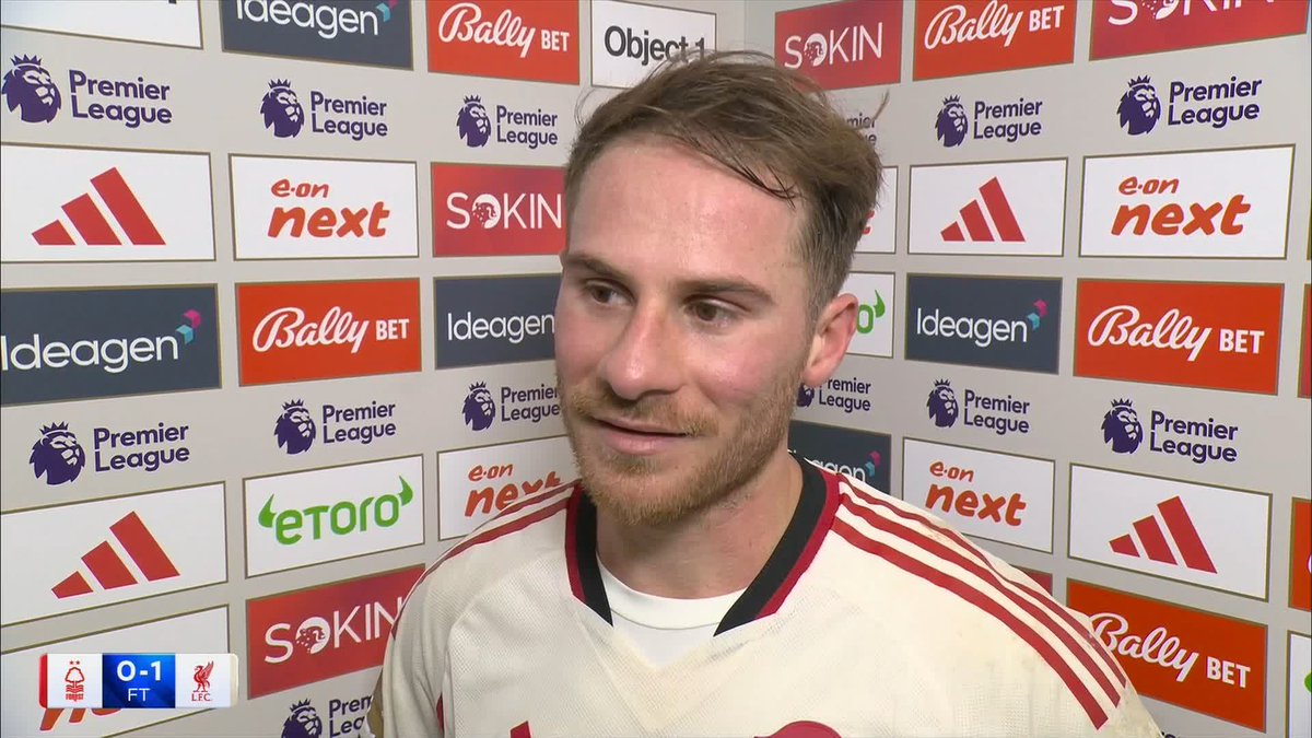 "I thought I was going to get another one!" Alexis Mac Allister shares his full-time thoughts after grabbing a late winner for Liverpool 🔥