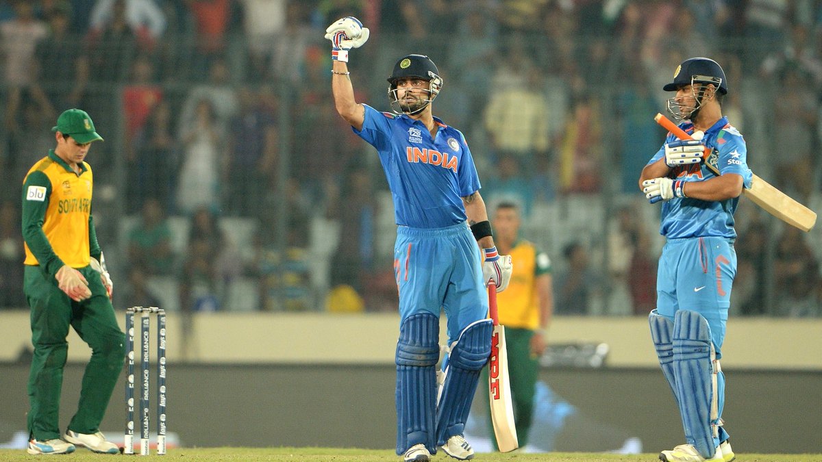 25yo Virat Kohli while chasing 172 against south africa in WT20 semi finals....GOAT!!