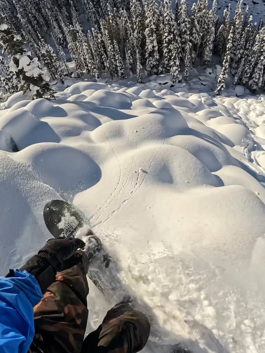 Greatest pillow stack ever? 🤔 Ben Poechman's POV is making a pretty good case... 🏆 $500 GoPro Award 👉 #GoPro #POV #Snowboarding #Powder