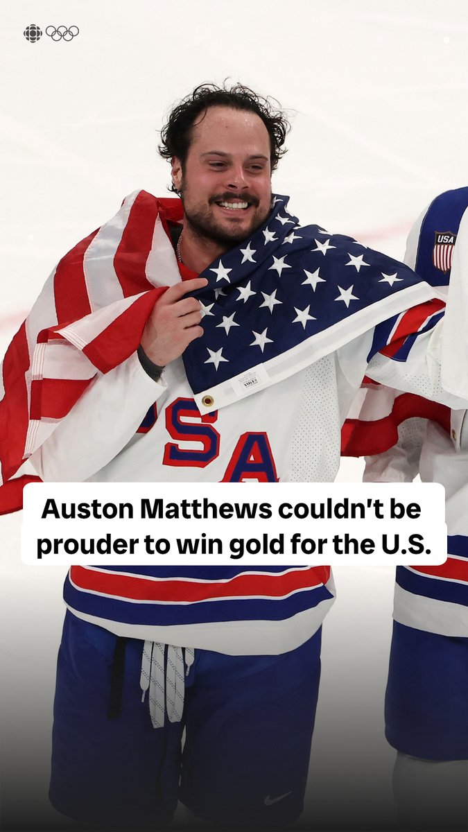 U.S. captain Auston Matthews speaks on winning Olympic gold