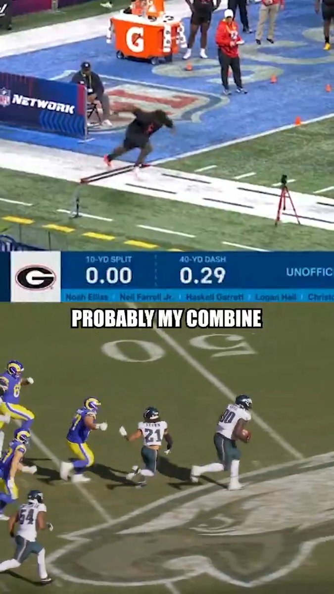 Jordan Davis channeled his 40-yard dash speed on his blocked FG touchdown return against the Rams 💨 2026 NFL Combine starts Feb. 26 on NFL Network Stream on NFL+