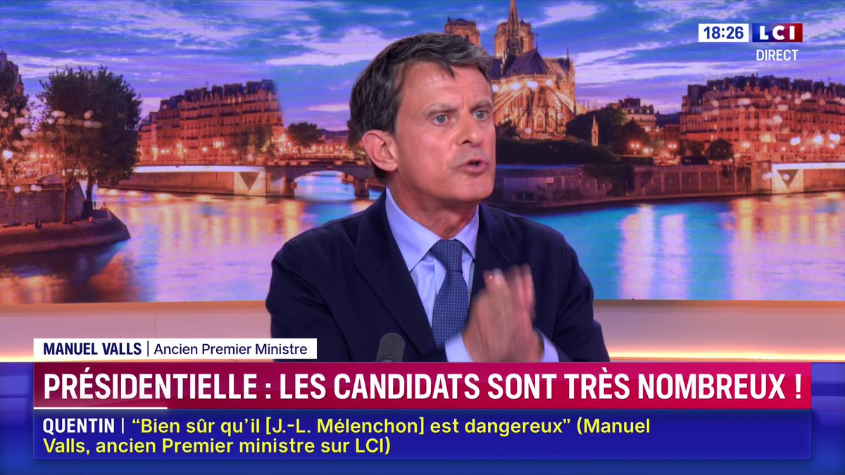 🔴🗣️ "Je suis un républicain de gauche (...) Le mot 'socialiste' est un mot mort, la doctrine socialiste ne veut plus rien dire par rapport au monde d'aujourd'hui" : Manuel Valls à Darius Rochebin sur LCI
