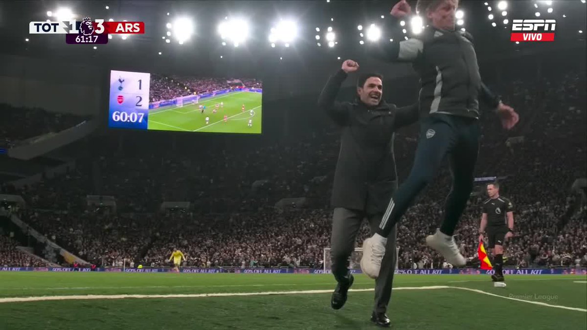 🇦🇷😅 LA EMOCIÓN DE GABRIEL HEINZE EN EL 3-1 DE ARSENAL A TOTTENHAM.