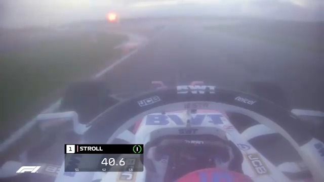 Lance Stroll taking pole position at Turkey 2020, his only polle position to date