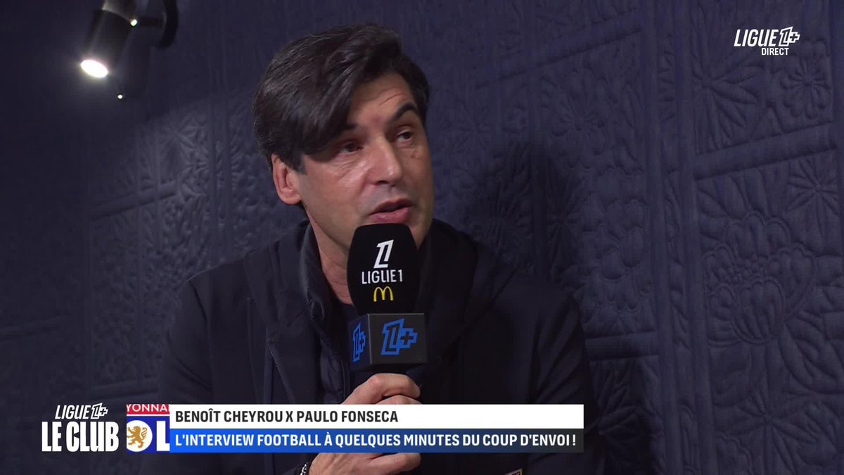Benoît Cheyrou 𝙭 Paulo Fonseca 🎙️ L'interview football du coach de l'Olympique Lyonnais à quelques minutes de #RCSAOL ⚽