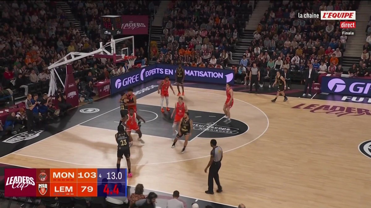 Monaco prend sa revanche sur Le Mans et remporte largement (103-79) la finale de la Leaders Cup cette année ! #lequipeBASKET