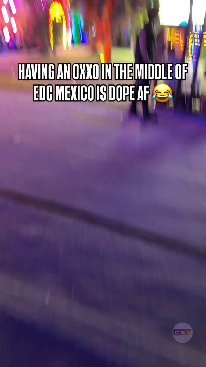 I was looking for the @tiendasOXXO all day at EDC Mexico, and I finally stumbled upon it 😂😍