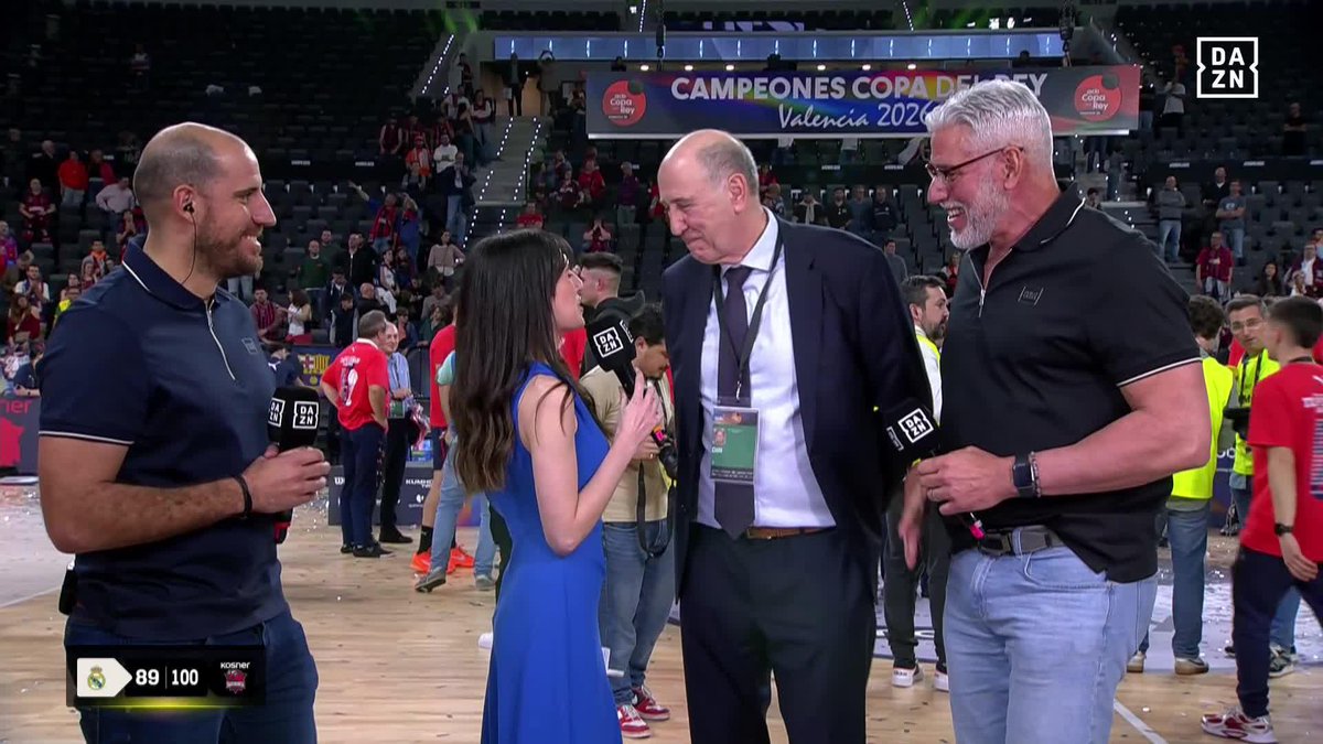 🗣️ "Es lo que tiene el deporte. A veces surgen estas cosas inesperadas" Josean Querejeta, presidente de Kosner Baskonia, es un hombre muy feliz tras el éxito de los suyos #CopaACBxDAZN 🏀