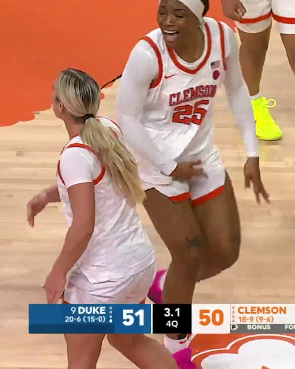 HANNAH KOHN CALLED GAME 😤 Clemson Women's Basketball UPSETS NO. 9 DUKE 🔥