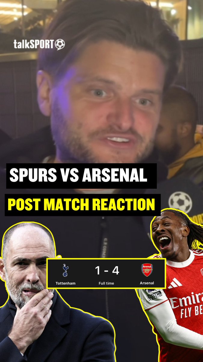 These gooners are enjoying themselves! Arsenal fans react to their 4-1 demolition of Spurs in the north London derby 🔴