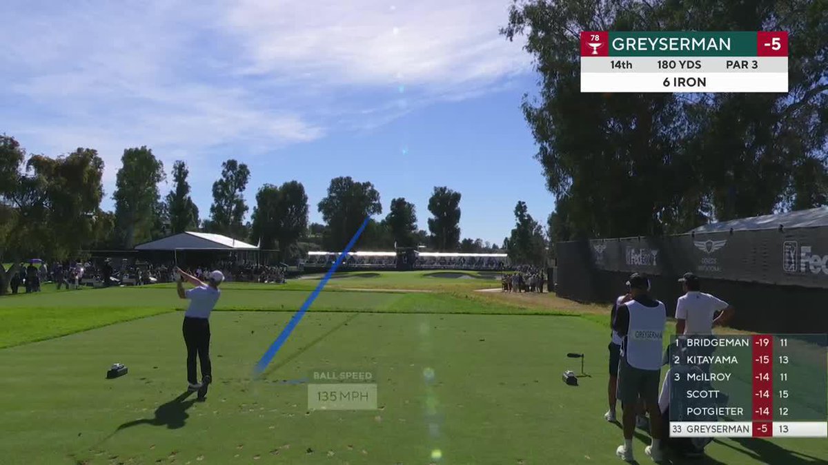 Followed by a hole-in-one from Max Greyserman! The Genesis Invitational action is wild on CBS.⛳️🎯