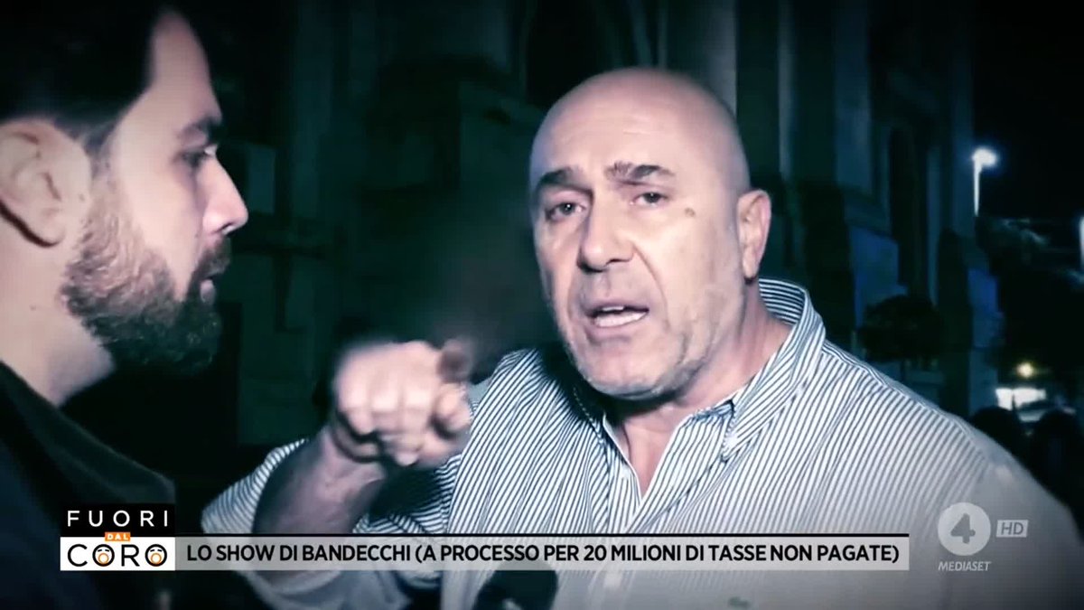 "Il vostro direttore se ne puรฒ andare a fan***o, รจ un c******e!" Le parole di Stefano Bandecchi, imprenditore e sindaco di #Terni, distintosi sempre per i suoi modi molto poco pacati. Il servizio completo di Andrea Catino a #Fuoridalcoro รจ su Mediaset Infinity
