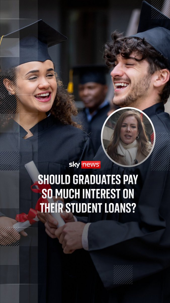 Should graduates pay so much interest on their student loans? In a new video, conservative leader Kemi Badenoch has vowed to cut student loan interest rates for graduates. Sky's Amanda Akass looks at whether the proposal is gaining momentum.