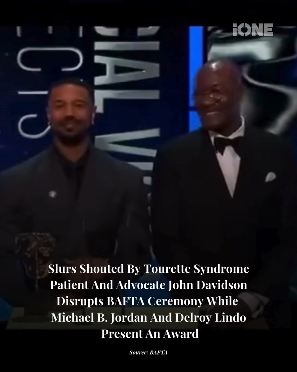 The #BAFTA Film Awards ceremony saw some great wins, but also a controversial moment. John Davidson, who has been diagnosed with Tourette Syndrome, shouted the "N-Word" while Michael B. Jordan and Delroy Lindo were presenting an award. More on #BOSSIP.com