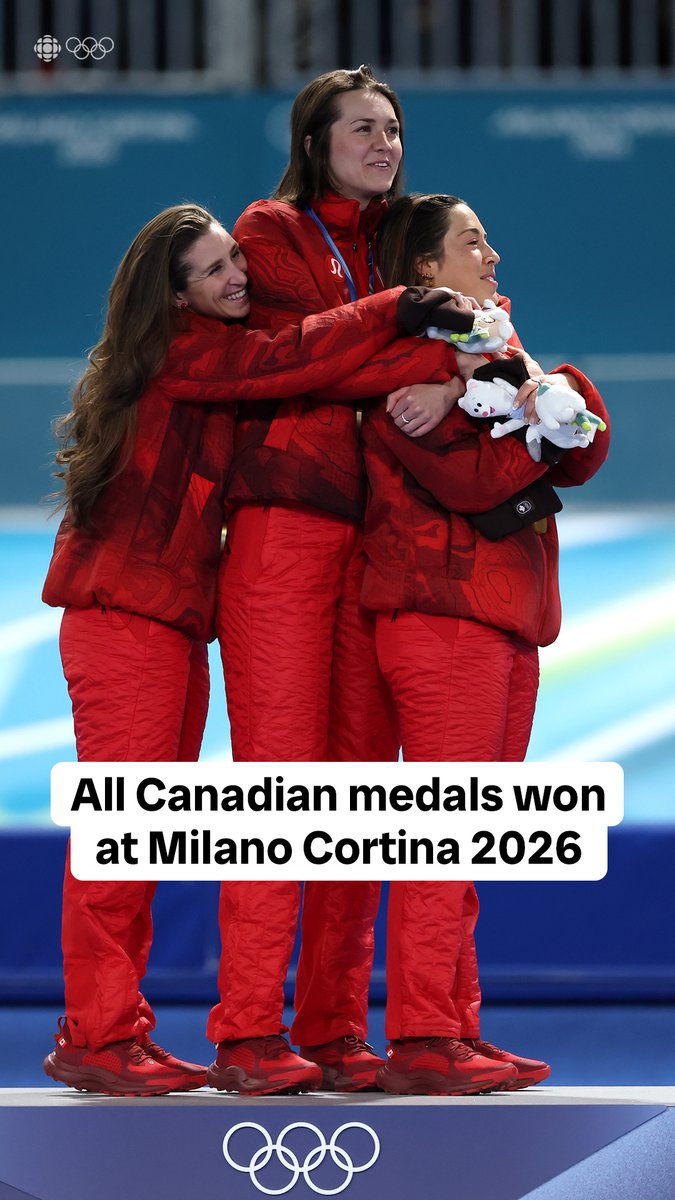 All the Canadian medals won at Milano Cortina 2026 🇨🇦 #MedalCelebrations presented by BRP #BRPHeartbeat