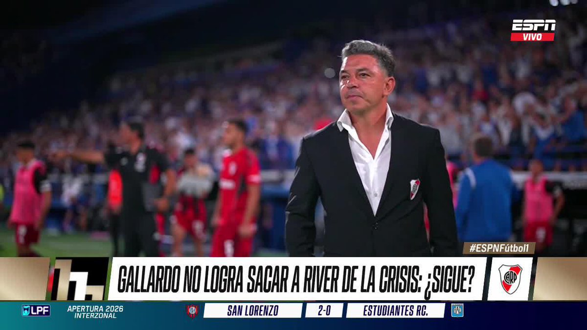 🚨 HORAS DECISIVAS EN RIVER: Marcelo Gallardo evalúa su continuidad tras la derrota ante Vélez. 👉 Nicolas Distasio con los detalles. ▶️ Mirá #ESPNFútbol1 en el Plan Premium de #DisneyPlus