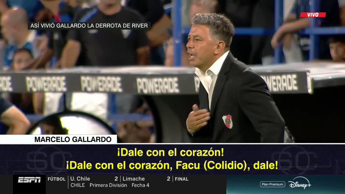"¡DALE, CON EL CORAZÓN!". Así vivió Marcelo Gallardo la derrota de River en el Amalfitani... ¡El Muñeco evalúa su futuro en el club luego de esta caída! 📺 #DisneyPlus Plan Premium