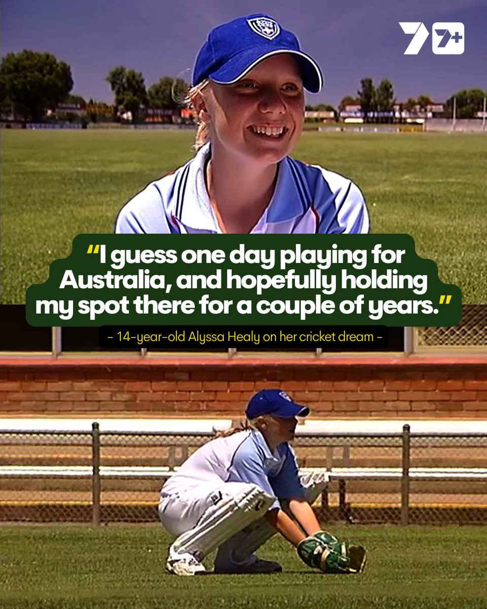 We found some gold in our archives! Presenting 14-year-old Alyssa Healy talking about her cricketing dream... #AUSvIND