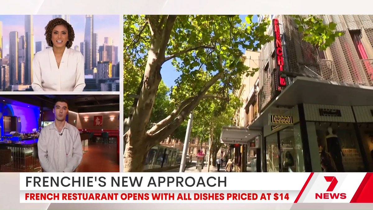 A new French restaurant is opening in Melbourne’s CBD where all the dishes are just $14. Co-owner Lucas Boucly joins Karina Carvalho.