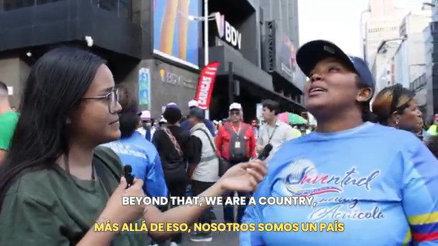 Rival demonstrations in Caracas. It is perfectly free here to protest against the government - but hardly anybody wants to. Again the truth is entirely different from the systematic lies of the legacy media.