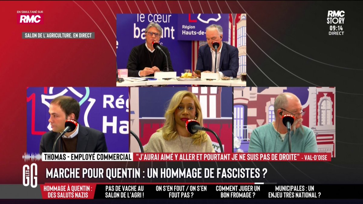 📞 Le coup de gueule de Thomas, au 3216 : "En voulant soutenir cette marche, on fait de moi un nazi, un fasciste. Il y a un jeune qui est mort, qu'il soit de gauche ou de droite, il faut respecter ça !" #GGRMC