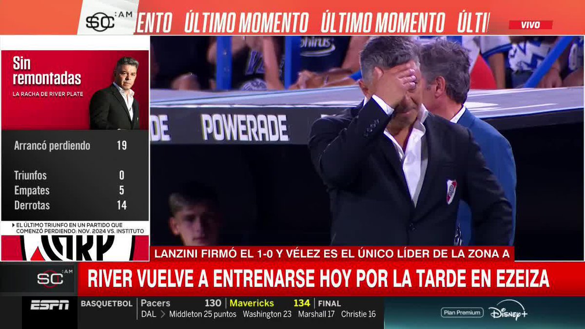 "POR PRIMERA VEZ, DESDE QUE HA VUELTO A RIVER, HA PUESTO EN DUDA SU CONTINUIDAD. TUVO UNA REUNIÓN DE 30 MINUTOS CON SU CT Y ESTÁ MEDITANDO SU DECISIÓN". Juan Patricio Balbi nos trae toda la información sobre el futuro de Marcelo Gallardo. 📺 #SportsCenterAM | #DisneyPlus Plan Premium