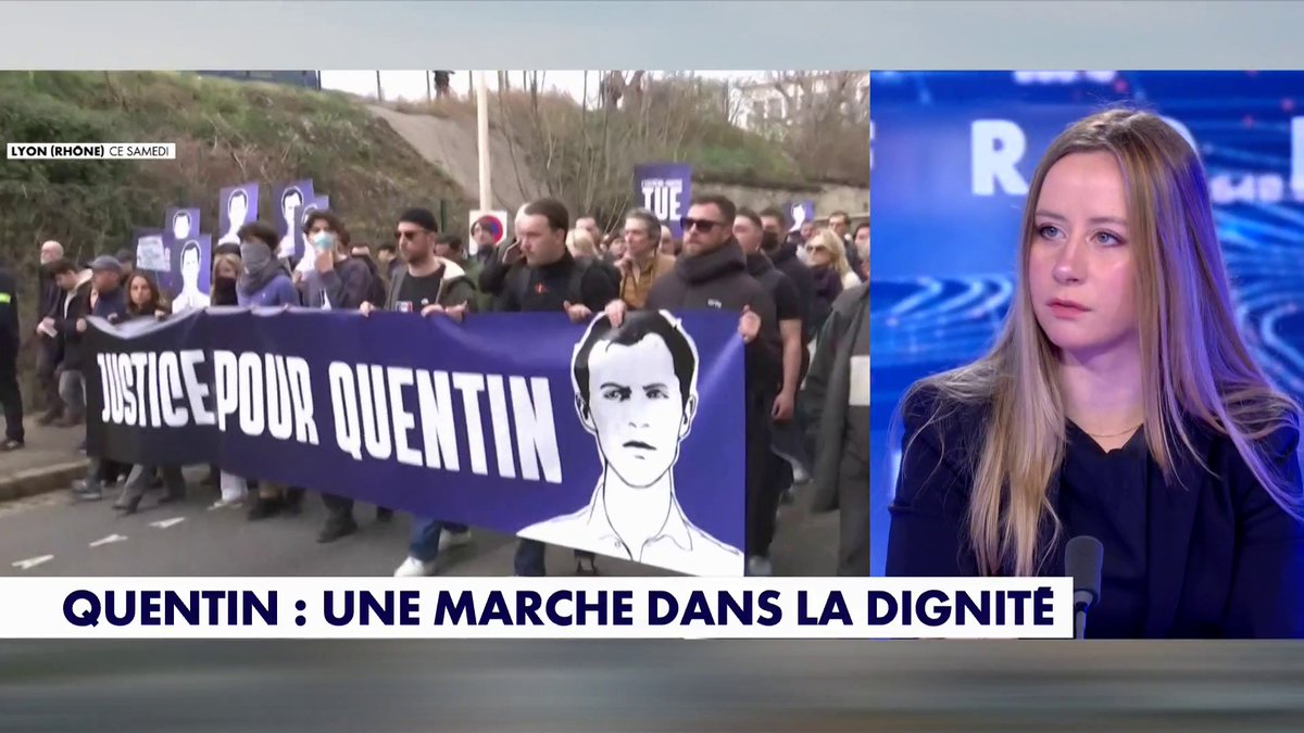 Alice Cordier, directrice du collectif Némésis, sur la marche en mémoire de Quentin Deranque à Lyon : «Le traitement de cette affaire est juste scandaleux», dans #100%Frontieres