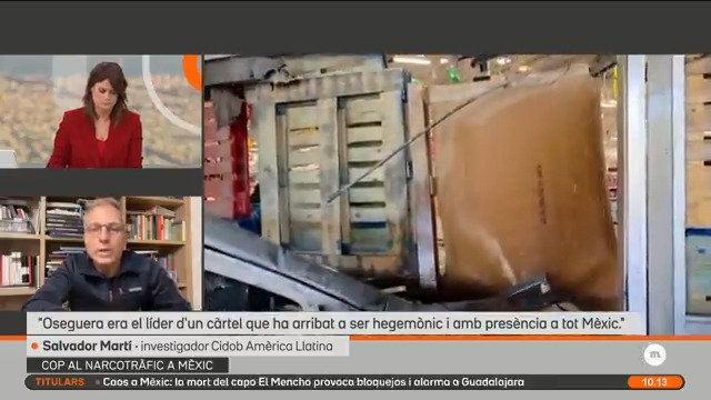 "La mort del Mencho és un present de Sheinbaum a Trump, com el cap de Medusa que Perseu dona a Atenea." L'investigador del Cidob Salvador Martí explica que la mort del capo de la droga "servirà per seguir negociant sobre els aranzels" #Matins3Cat