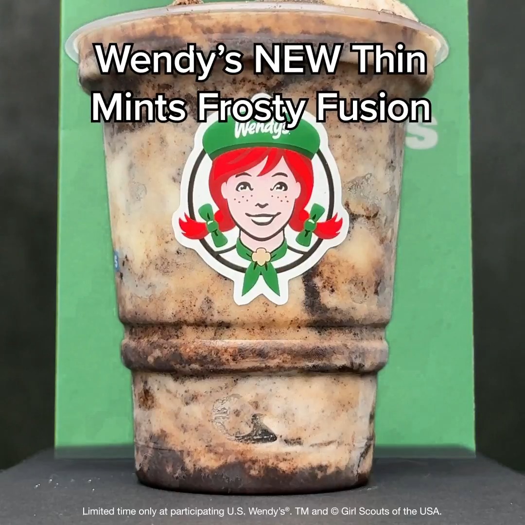 Wendy’s NEW Thin Mints Frosty Fusion really crushes it with Thin Mint Cookie Pieces