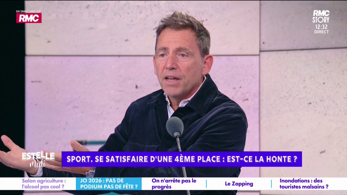 ⛷️ Se satisfaire d’une 4e place aux JO : la honte ? 🎙️ Daniel Riolo : "Ce que dit D. Douillet est absurde ! Soit il dit qu'il vise tel athlète, il met un contexte... mais ce propos général ne veut rien dire ! Si c'est un jeune en progression, qu'est-ce que tu veux lui dire ?!"