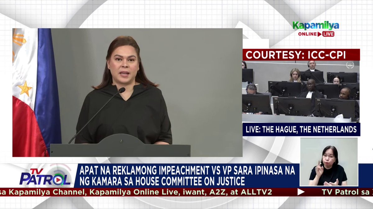 Ipinasa na ng Kamara ang apat na reklamong impeachment laban kay Vice President Sara Duterte sa House Committee on Justice, na bitbit ang tungkuling alamin kung may sapat na basehan ang mga reklamo.