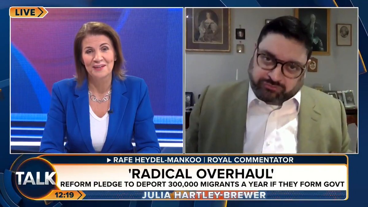 🚨"We've had more immigration to Britain in the last 20 years than in the last 2,000 years." Rafe Heydel-Mankoo says mass migration has completely transformed our country and that it is "complete rot" to say diversity built Britain. Julia Hartley-Brewer | Rafe Heydel-Mankoo