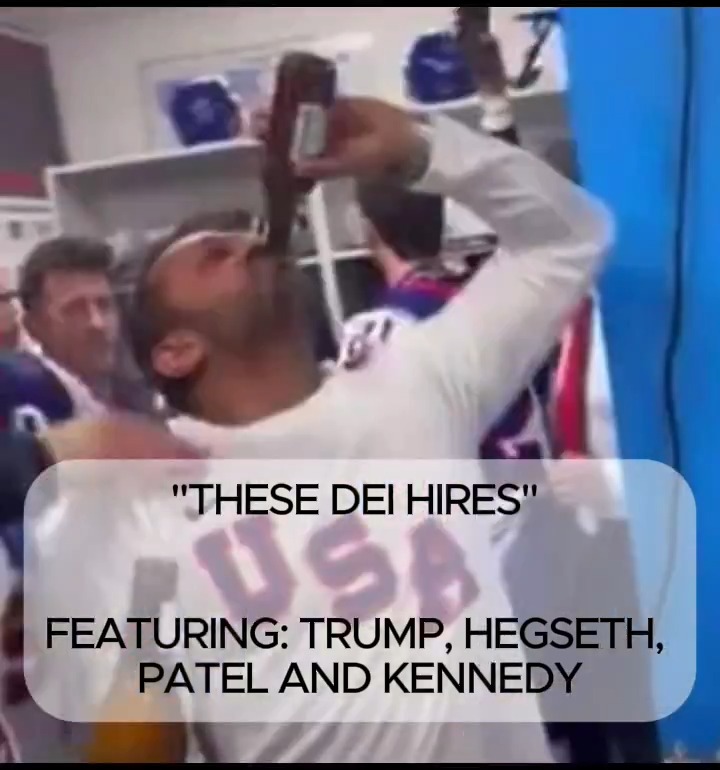 The Real DEI Hires.... Who Agrees? The hypocrisy of this administration is so utterly pathetic. The people who are supposed to be running this country are instead running around on our dime bilking the country dry. If you are ok with the last 13 months then you are not a "patriot.