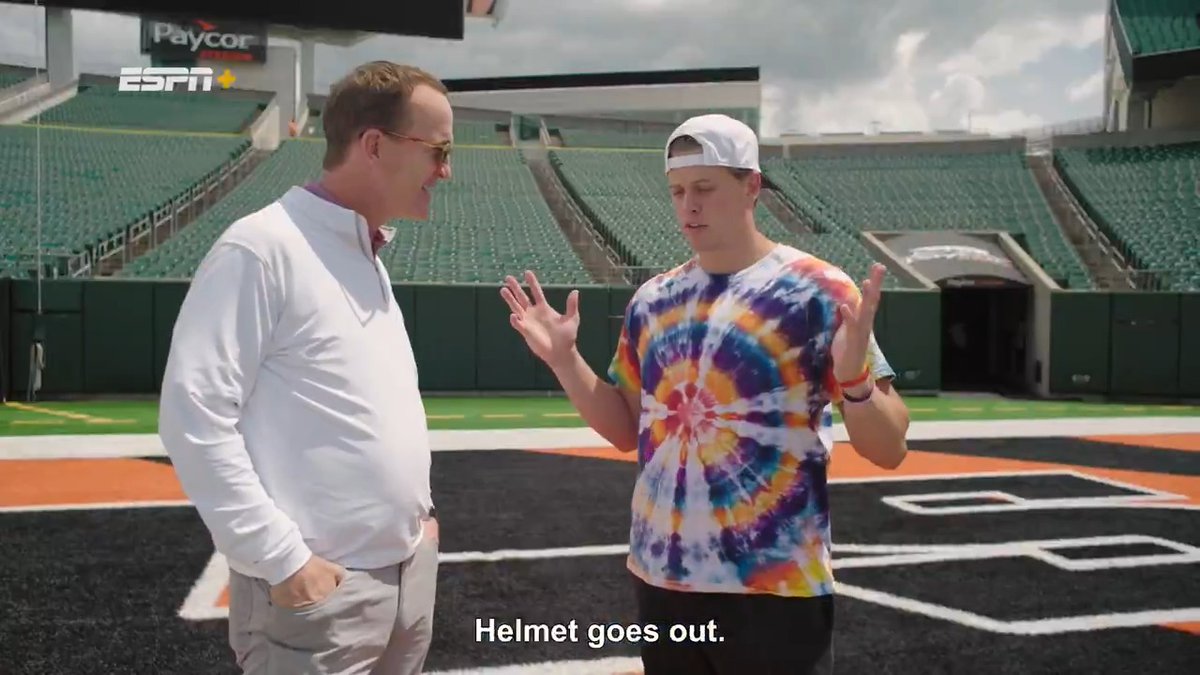 "They thought I was faking it." When Joey Burrow led a scoring drive after his helmet headset shorted out ๐